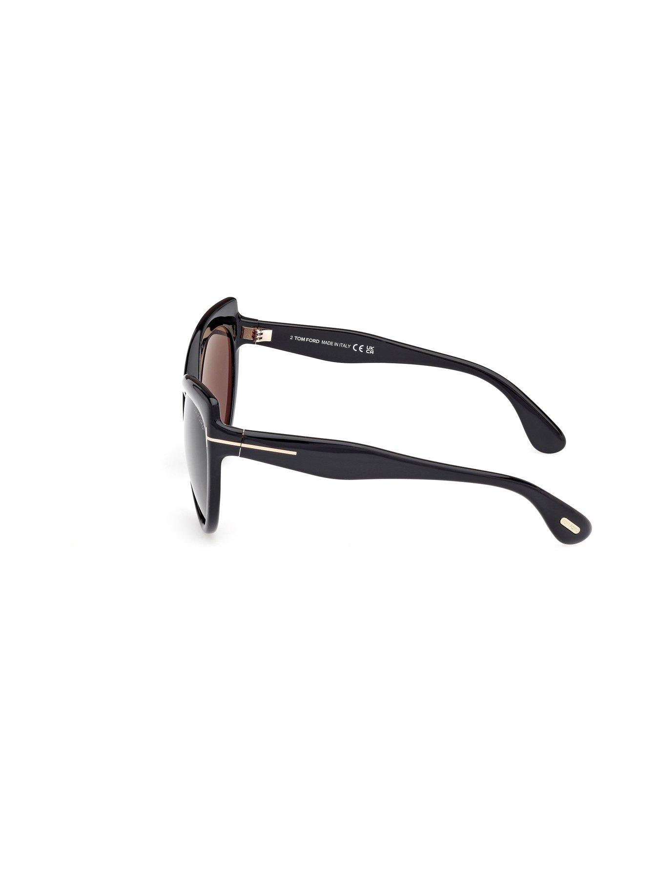 Image 2 of 4 of Tom Ford Beatrice Butterfly Sunglasses - Shiny Black