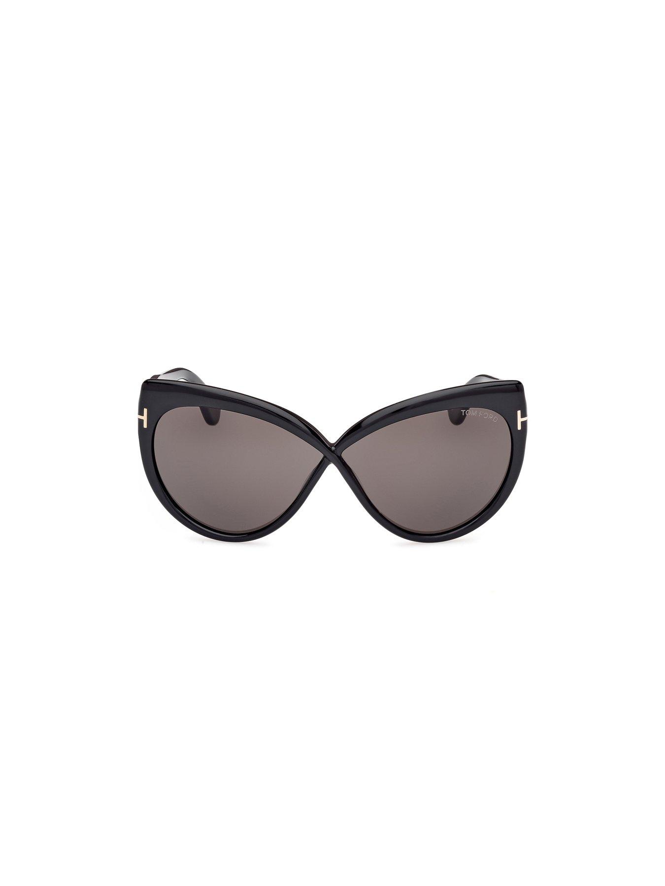 Image 4 of 4 of Tom Ford Beatrice Butterfly Sunglasses - Shiny Black