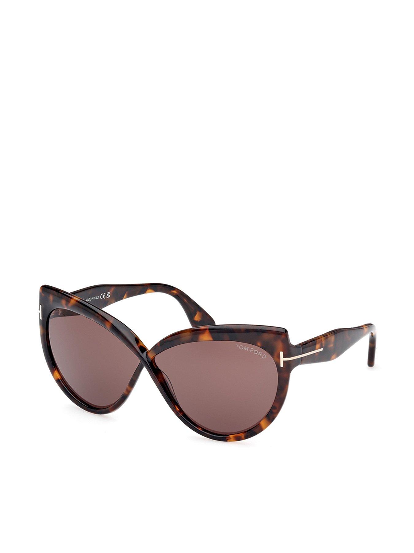 Tom Ford Beatrice Butterfly Sunglasses - Dark Havana