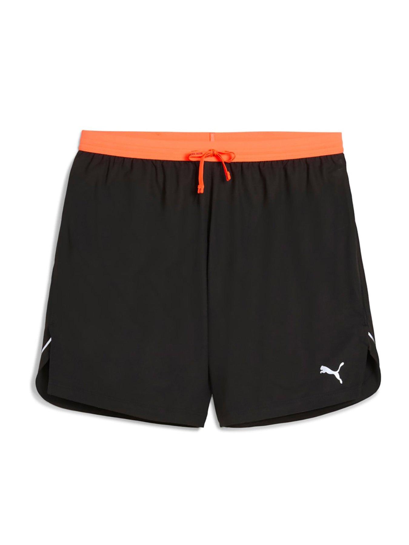 Image 6 of 6 of Puma Men's Running Ultraweave 5 Inch Shorts - Black/Glowing Red