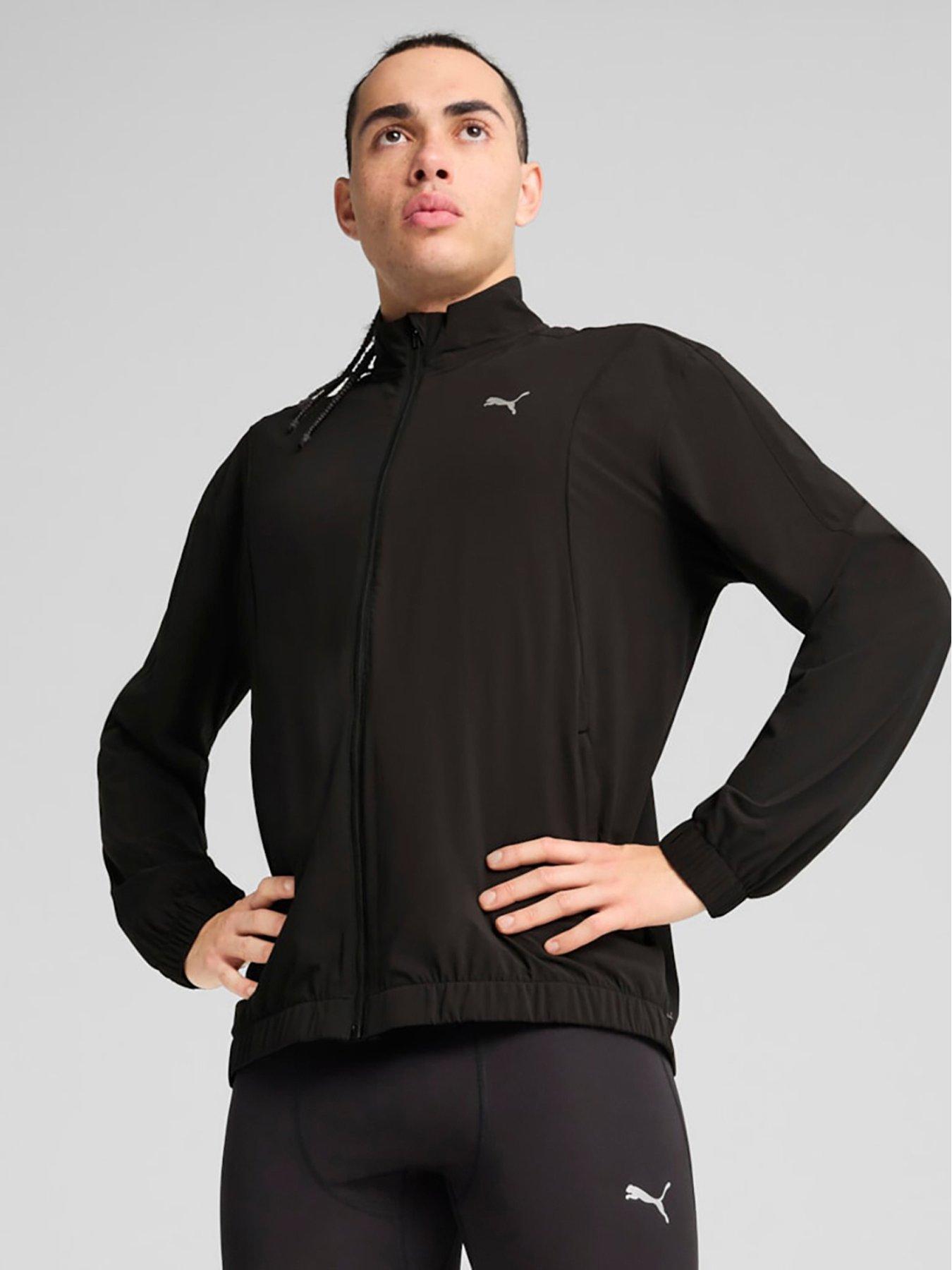 undefined Men's Running Velocity Woven Jacket - Black