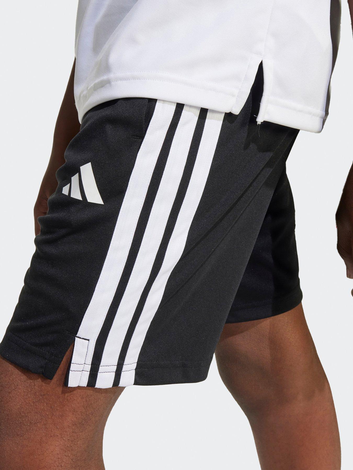 adidas-junior-boys-train-essentials-3-stripe-shorts-blackdetail