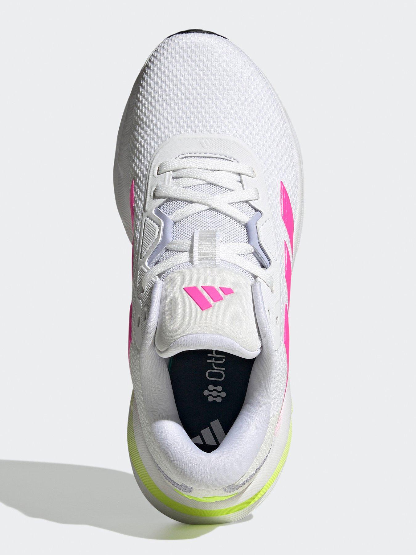 Image 4 of 7 of adidas Womens Running Galaxy 7 Trainers - White/Pink
