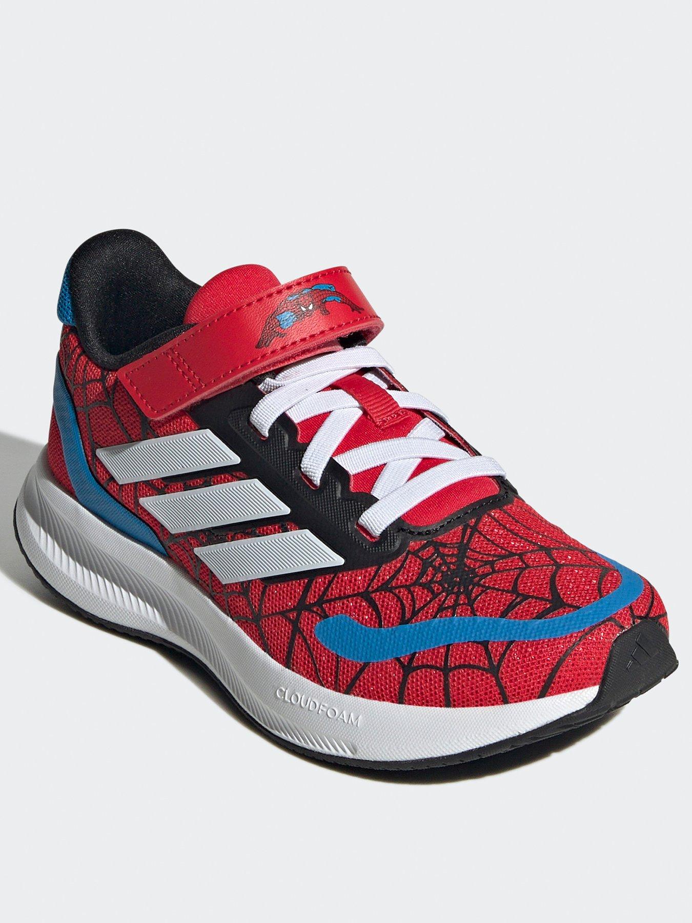 adidas-boys-kids-runfalcon-spider-man-trainers-redstillFront