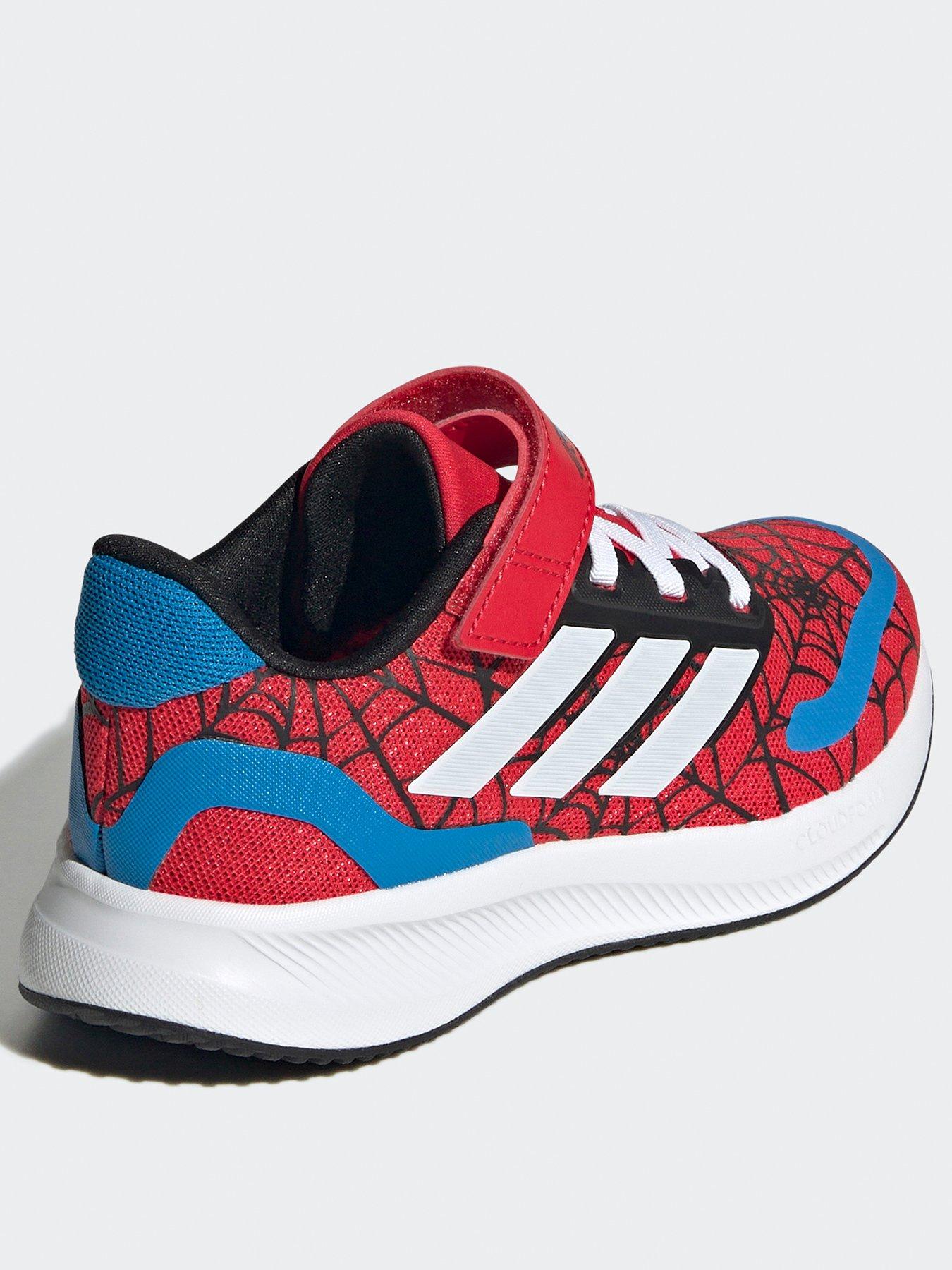 adidas-boys-kids-runfalcon-spider-man-trainers-redback