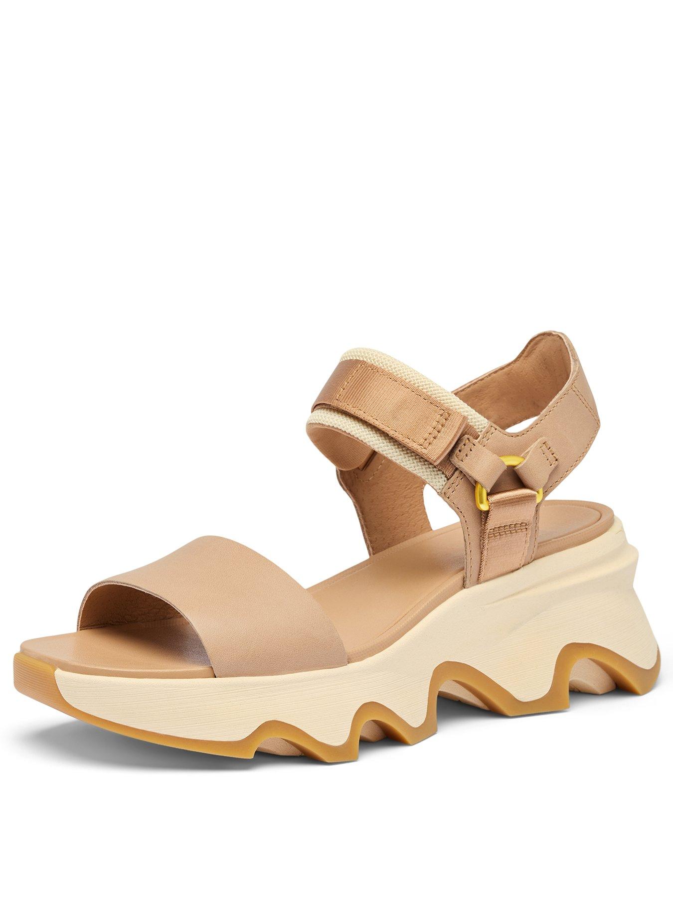 Image 2 of 7 of SOREL Womens Kinetic Impact Y-Strap High Sandal - Beige