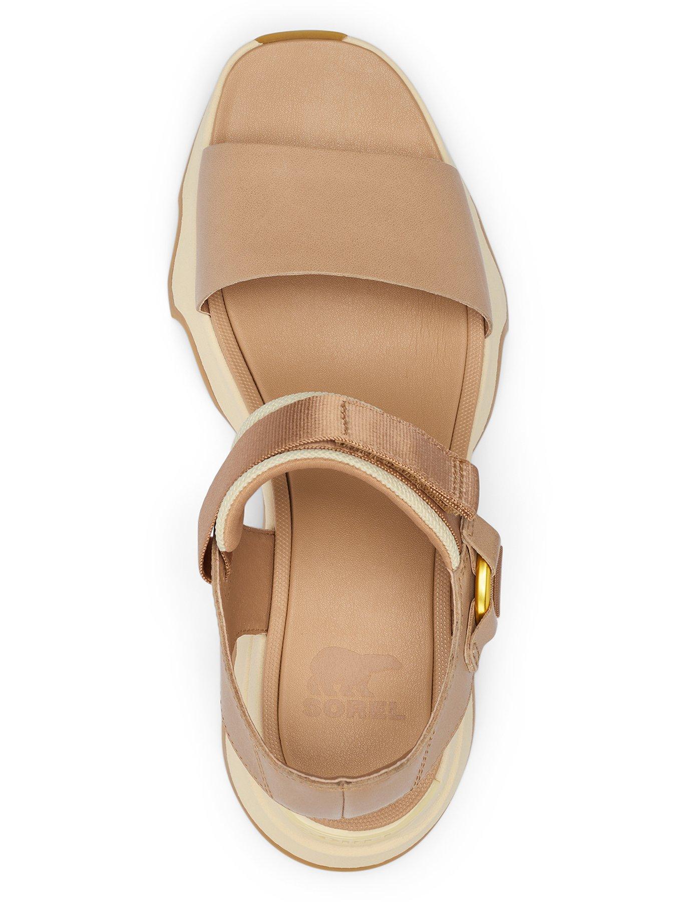 Image 4 of 7 of SOREL Womens Kinetic Impact Y-Strap High Sandal - Beige