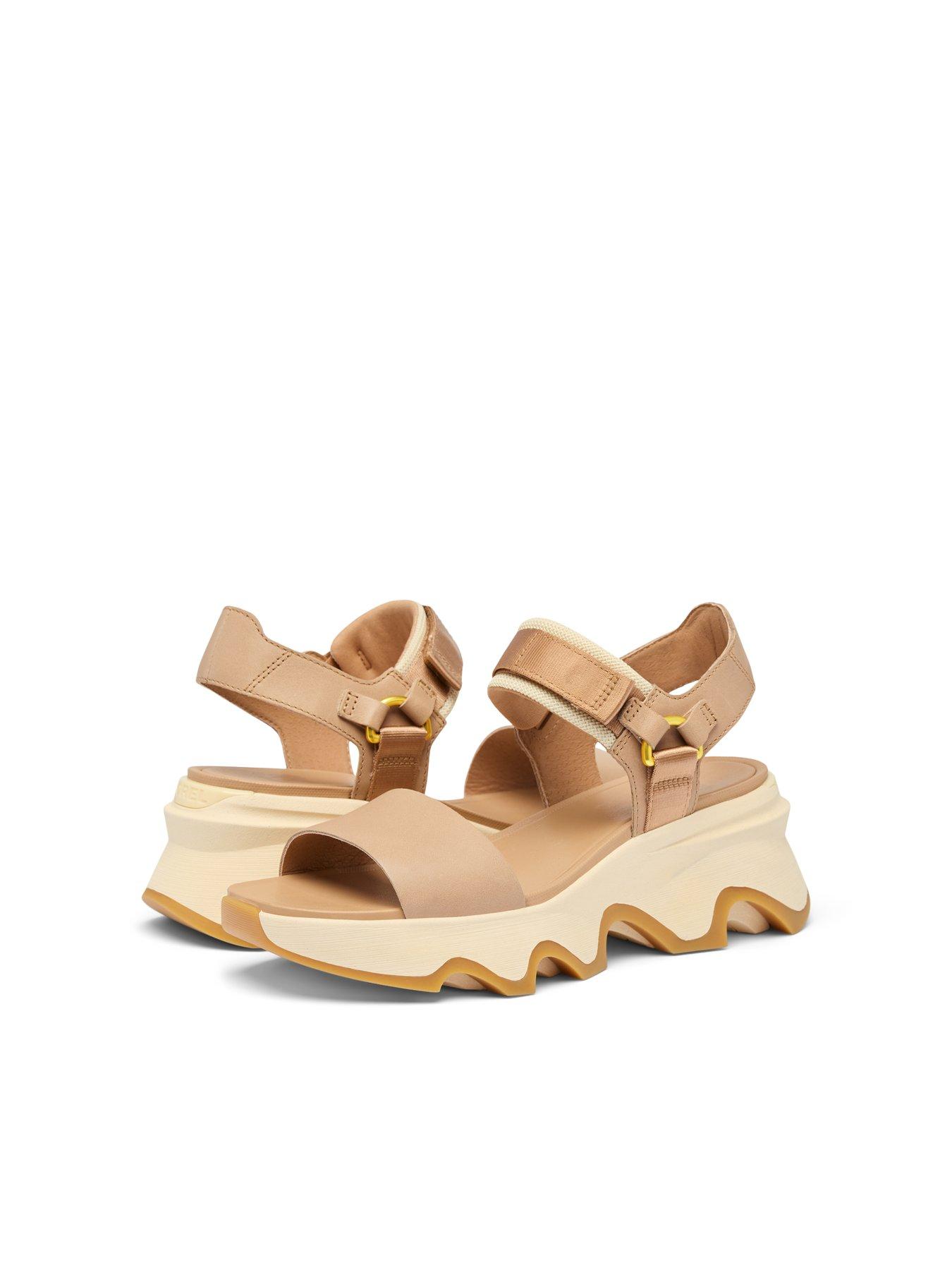 Image 6 of 7 of SOREL Womens Kinetic Impact Y-Strap High Sandal - Beige