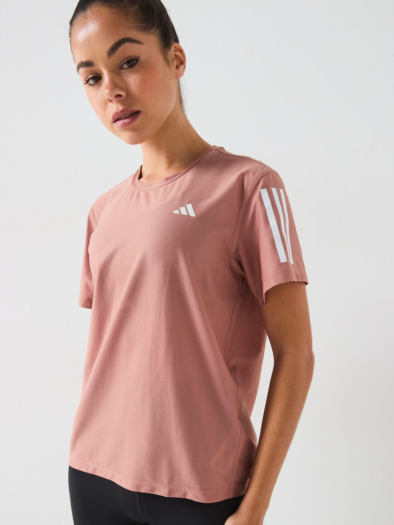 Image of adidas Womens Running Own The Run T-Shirt - Pink