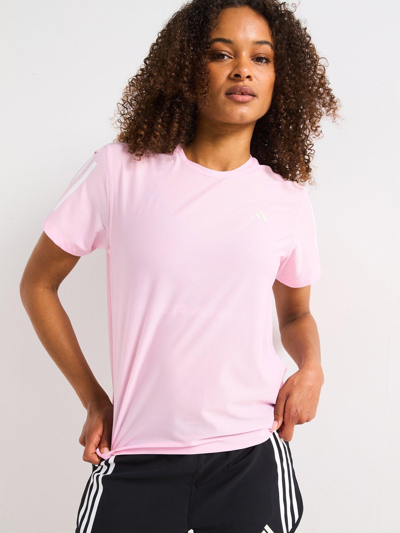 Image of adidas Womens Running Own The Run T-Shirt - Pink