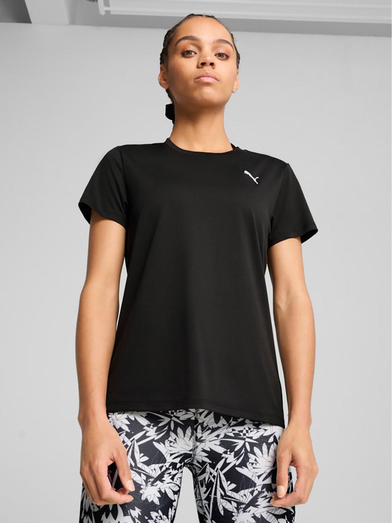 Image 1 of 3 of Puma Womens Training Essential Crew T-Shirt - Black