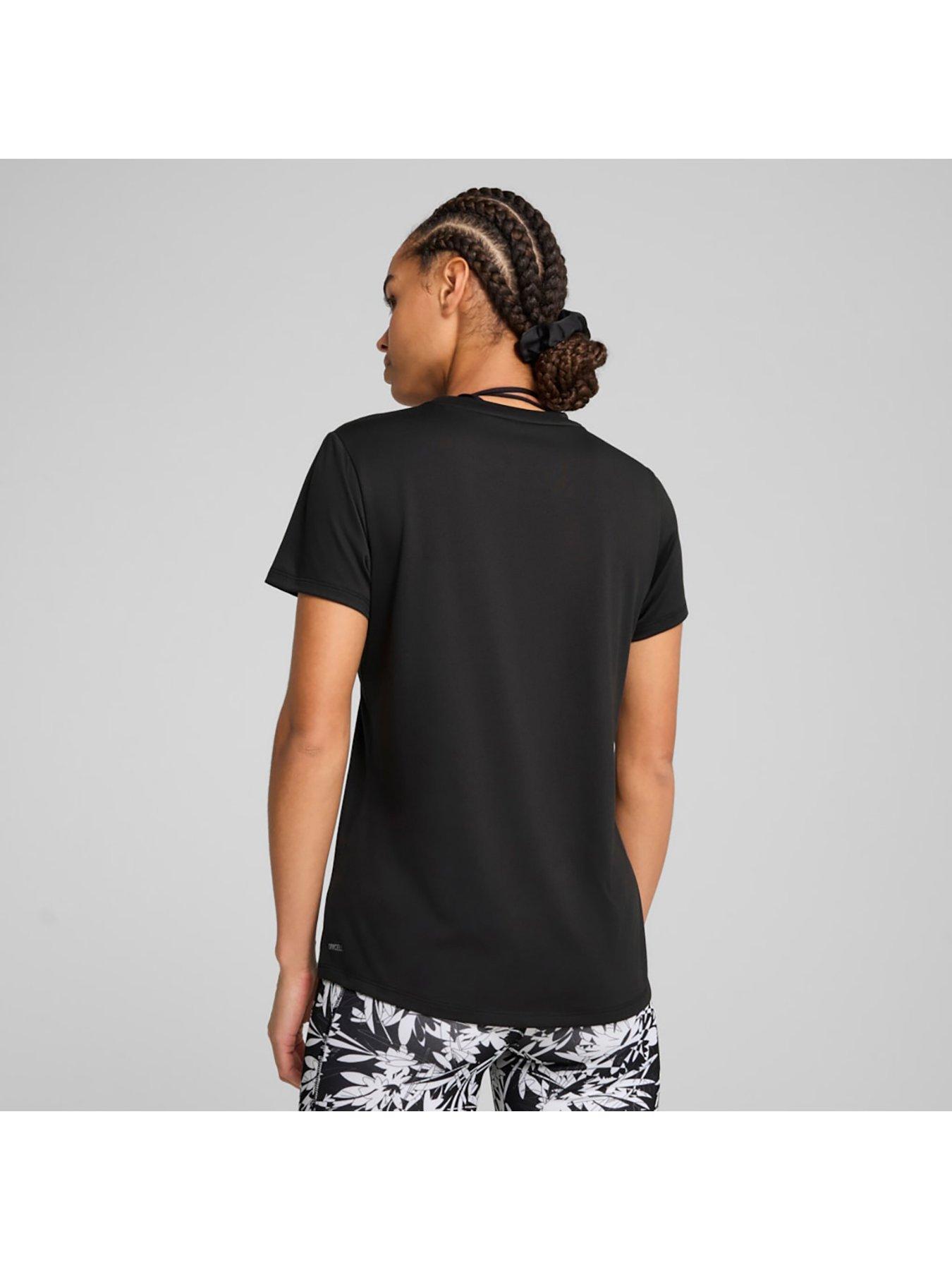 Image 2 of 3 of Puma Womens Training Essential Crew T-Shirt - Black