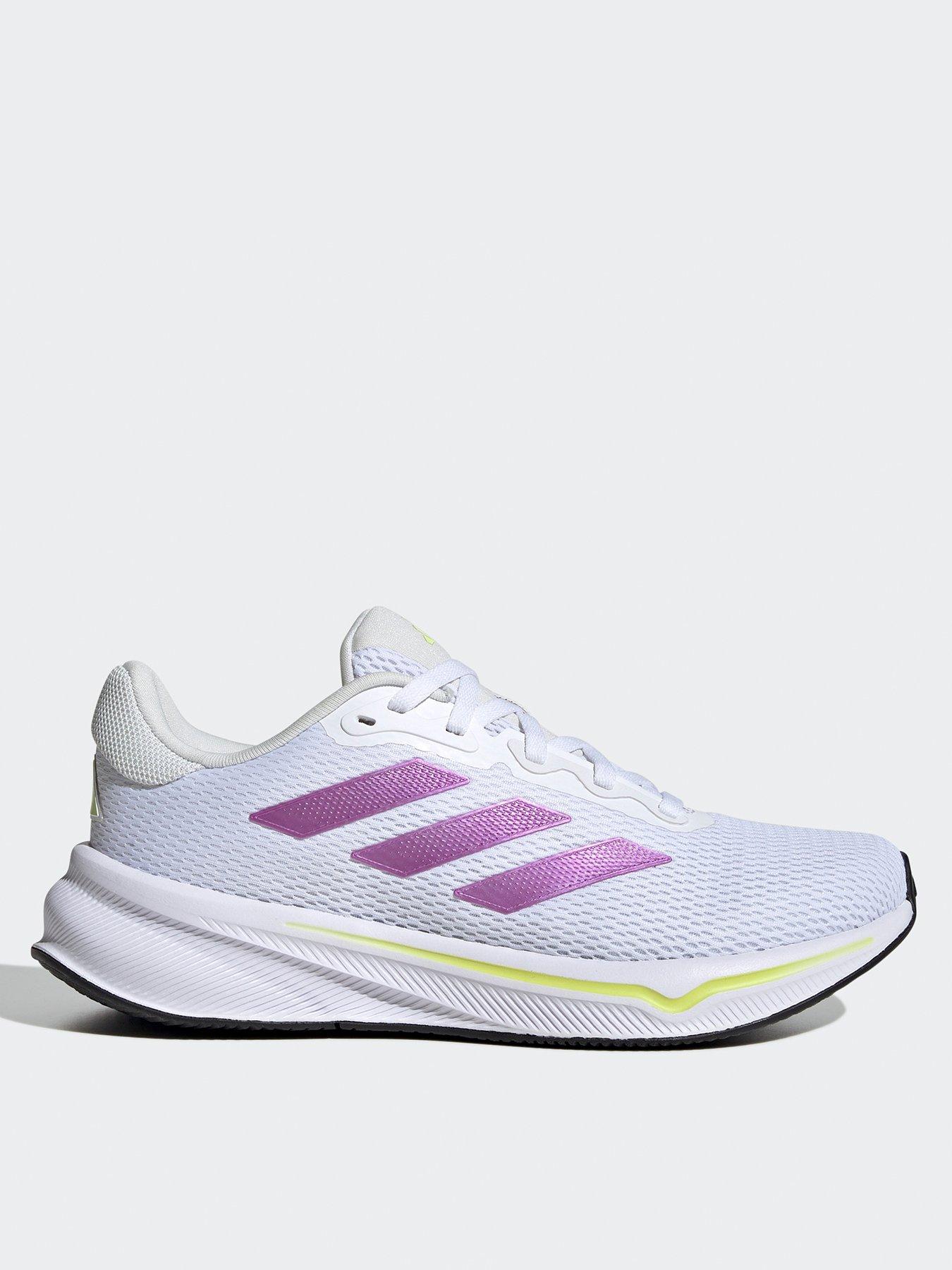 Image 1 of 7 of adidas Womens Running Response Trainers - White/Purple