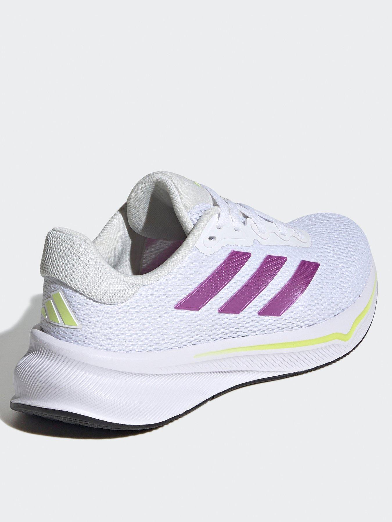 Image 3 of 7 of adidas Womens Running Response Trainers - White/Purple