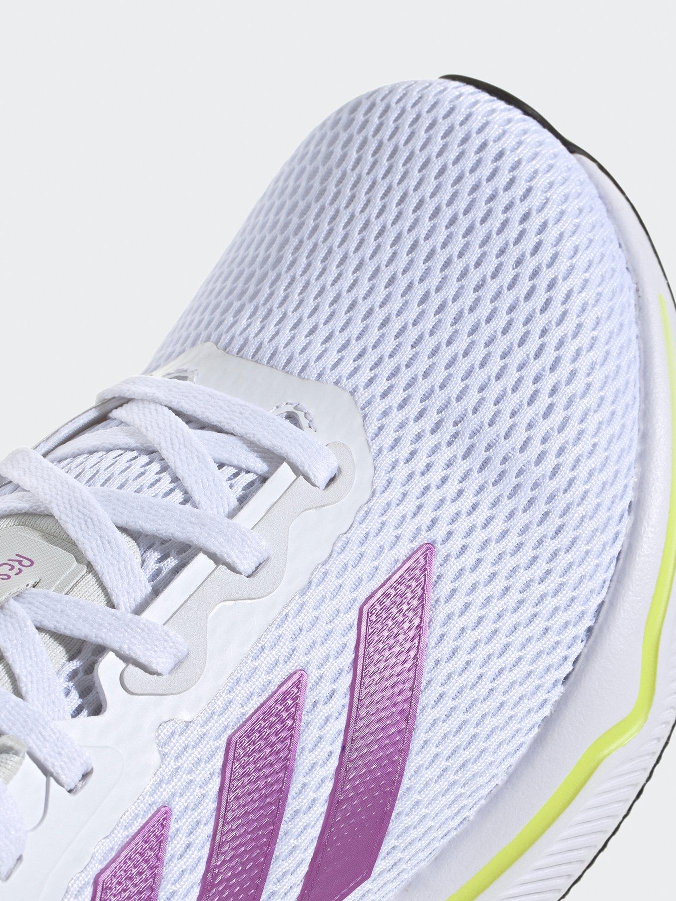 Image 7 of 7 of adidas Womens Running Response Trainers - White/Purple