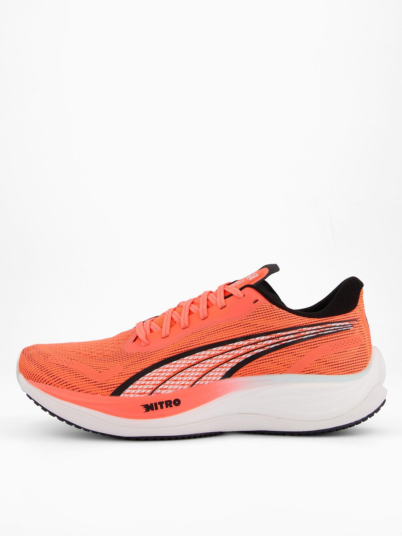 undefined Mens Running Velocity Nitro 3 Trainers - Glowing Red-Puma Black
