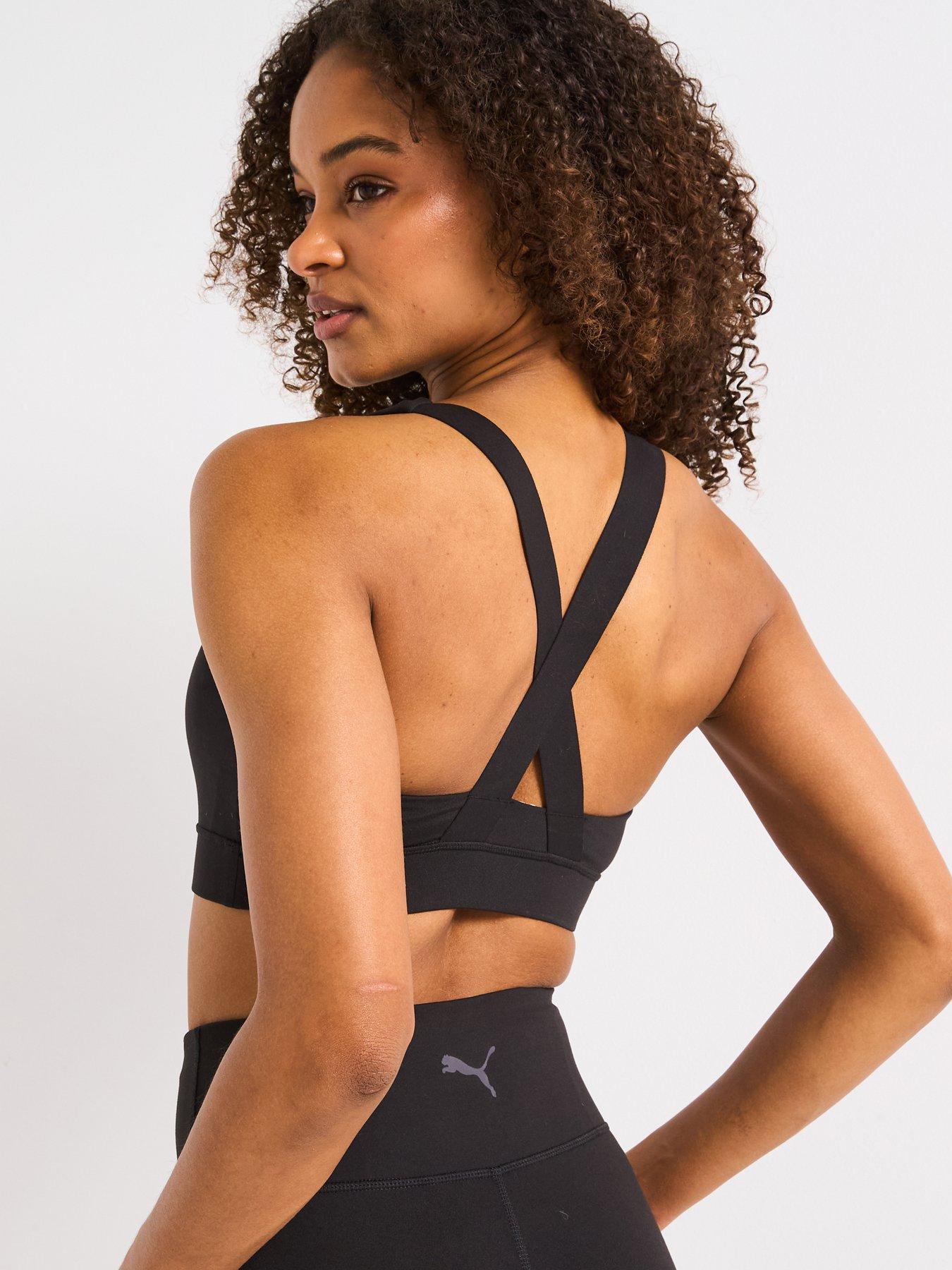 Image 2 of 4 of Puma Womens Training Evolve Mid Impact Bra - Black