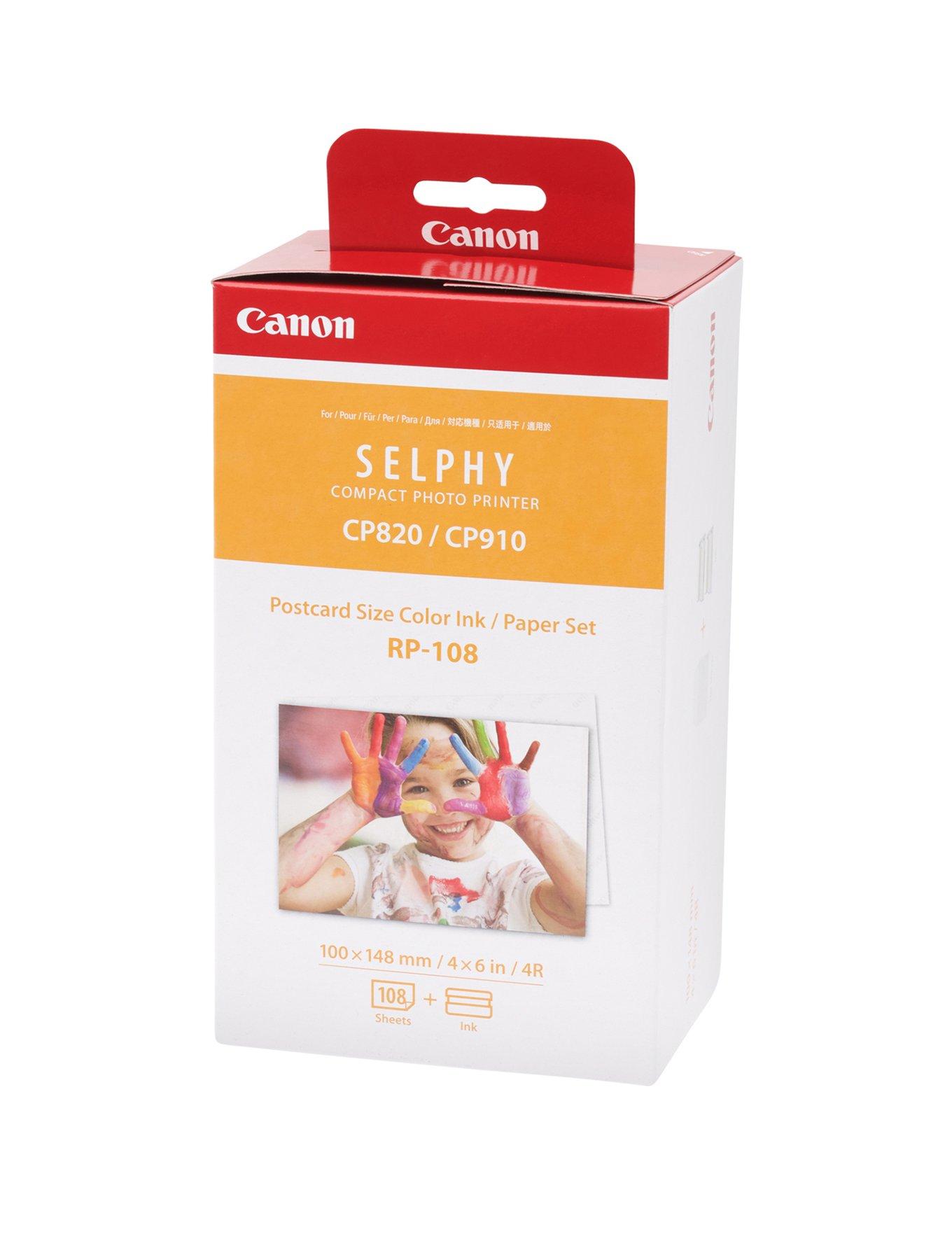 undefined Canon RP-108IN Ink Paper for Selphy CP Printers (108x 4" x 6" Postcard Size)
