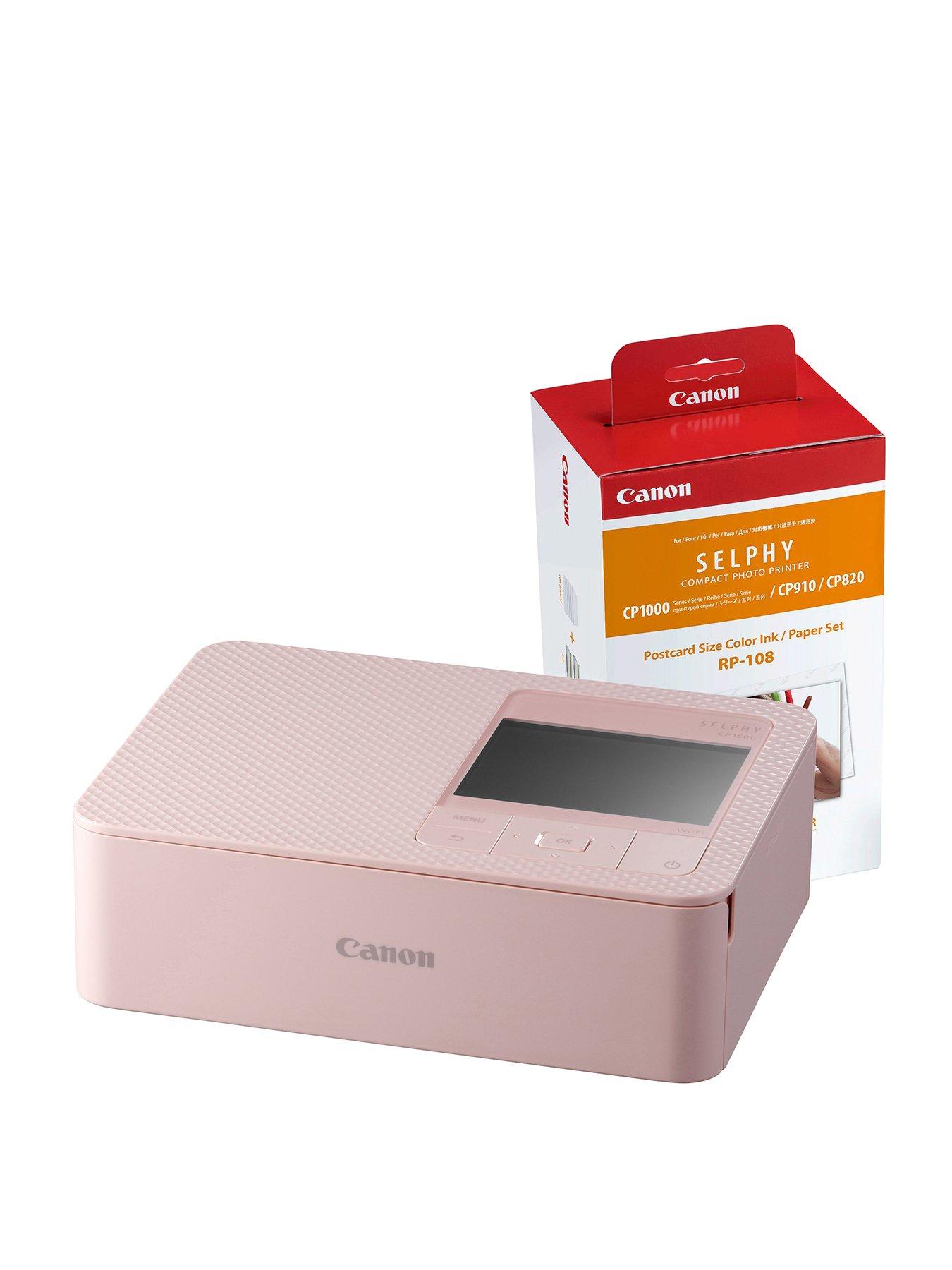 Image 1 of 6 of Canon Selphy CP1500 Wireless Photo Printer with RP-108 Ink Paper Set