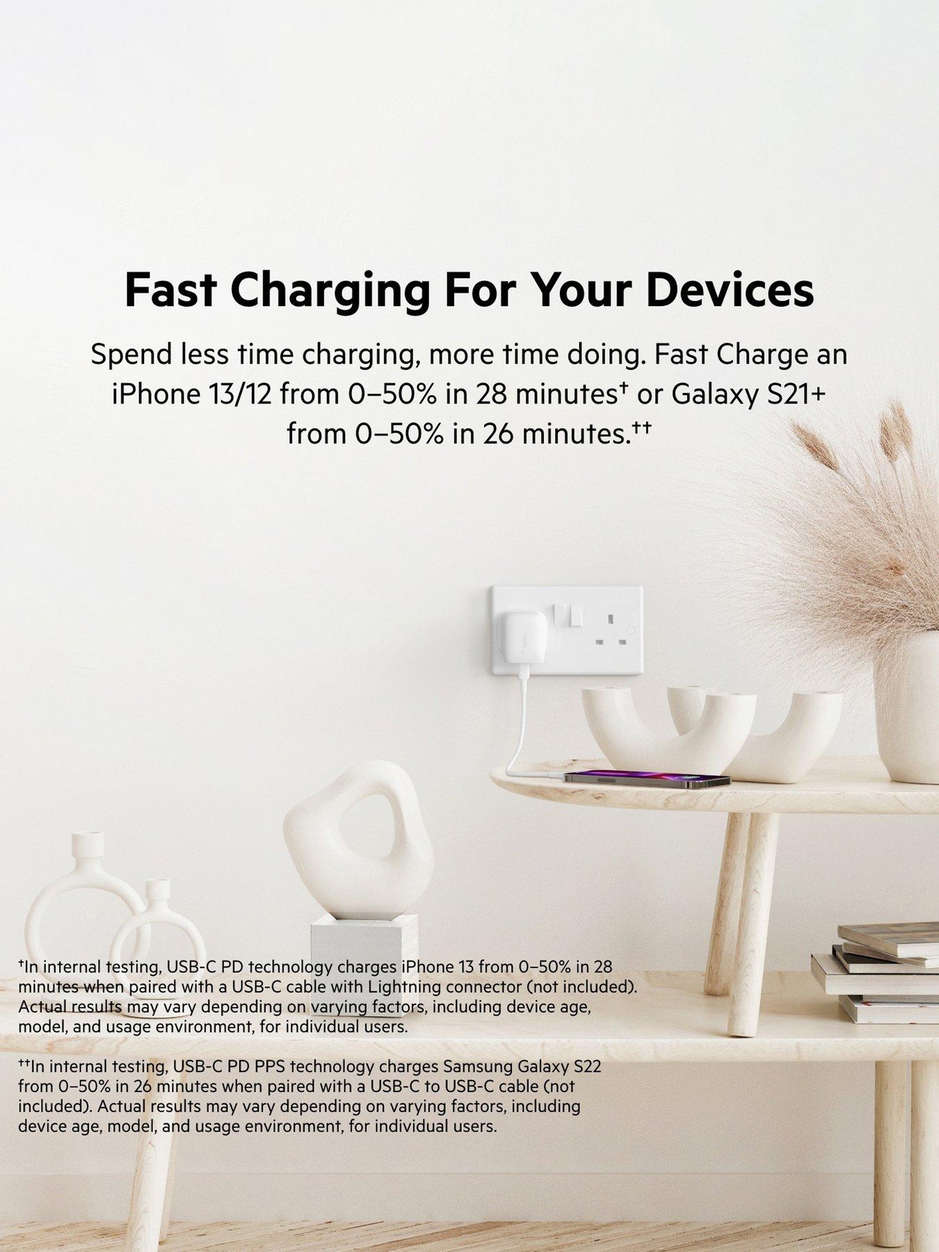 Image 5 of 6 of Belkin Belkin 20W USBC-C Wall Charger - White
