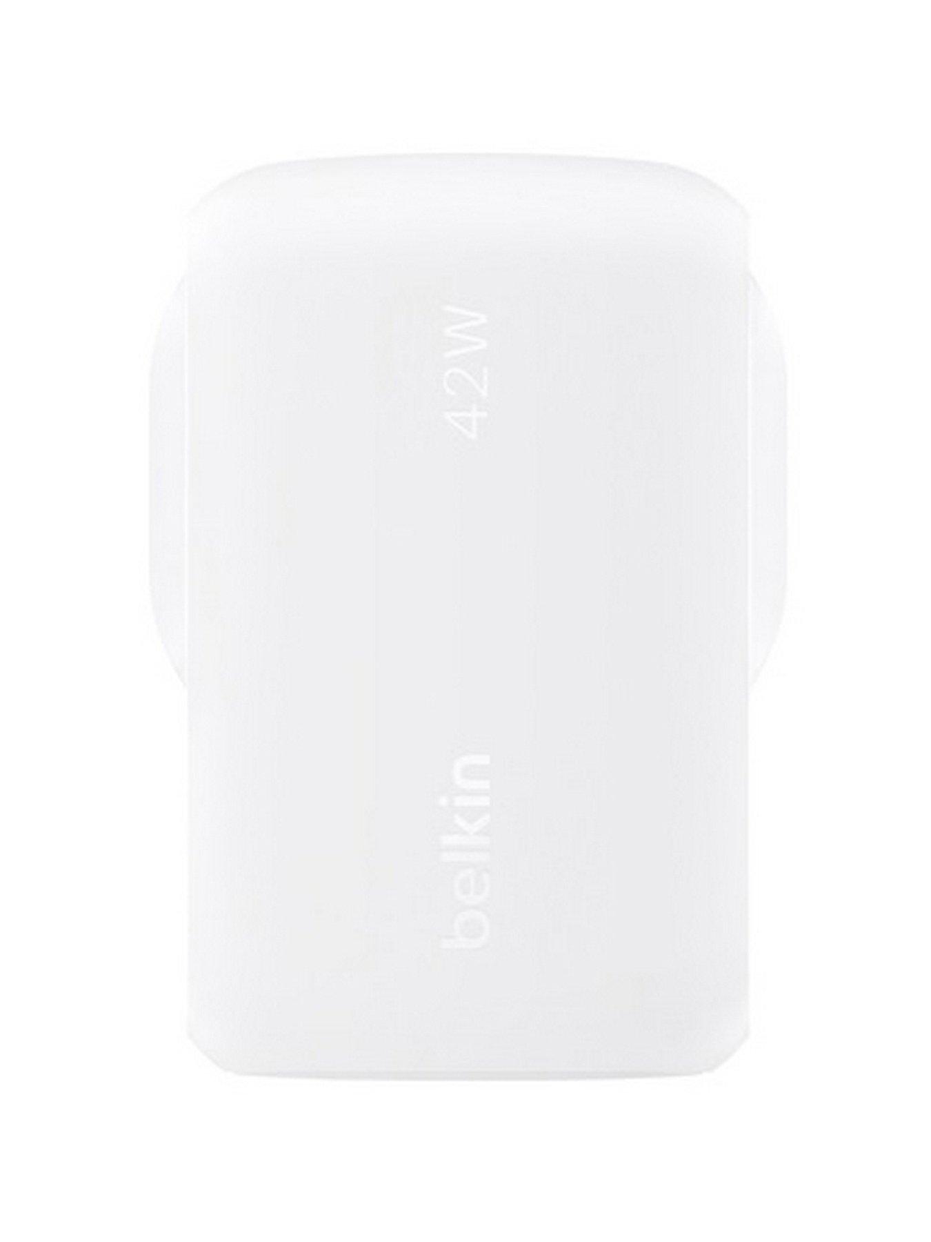 Image 4 of 5 of Belkin Belkin 42W USB-C and USB-A Dual Port Charger - White