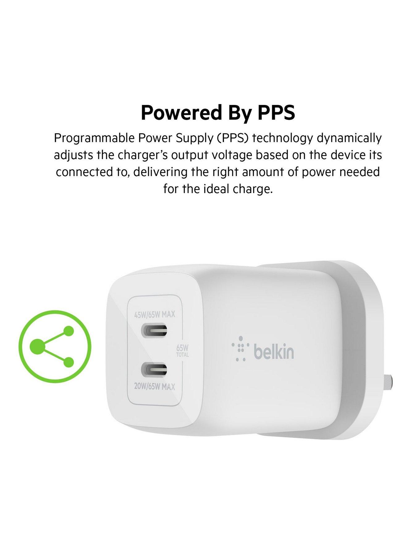 belkin-belkin-45w-power-delivery-dual-usb-c-gan-wall-charger-whiteoutfit