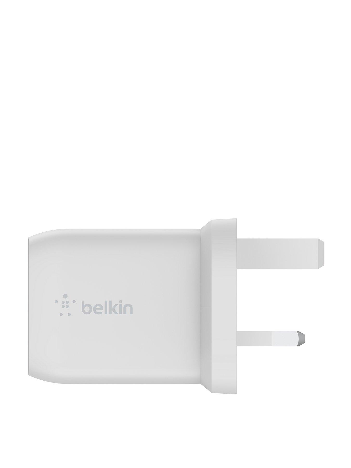 undefined Belkin 65W Power Delivery Dual USB-C GaN Wall Charger-White