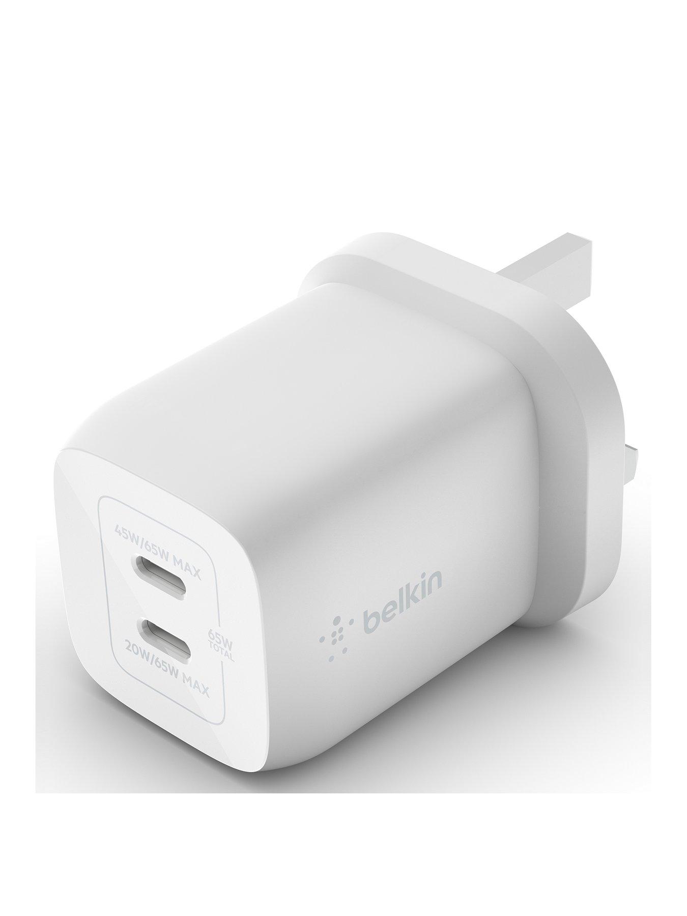 belkin-belkin-65w-power-delivery-dual-usb-c-gan-wall-charger-whitestillFront