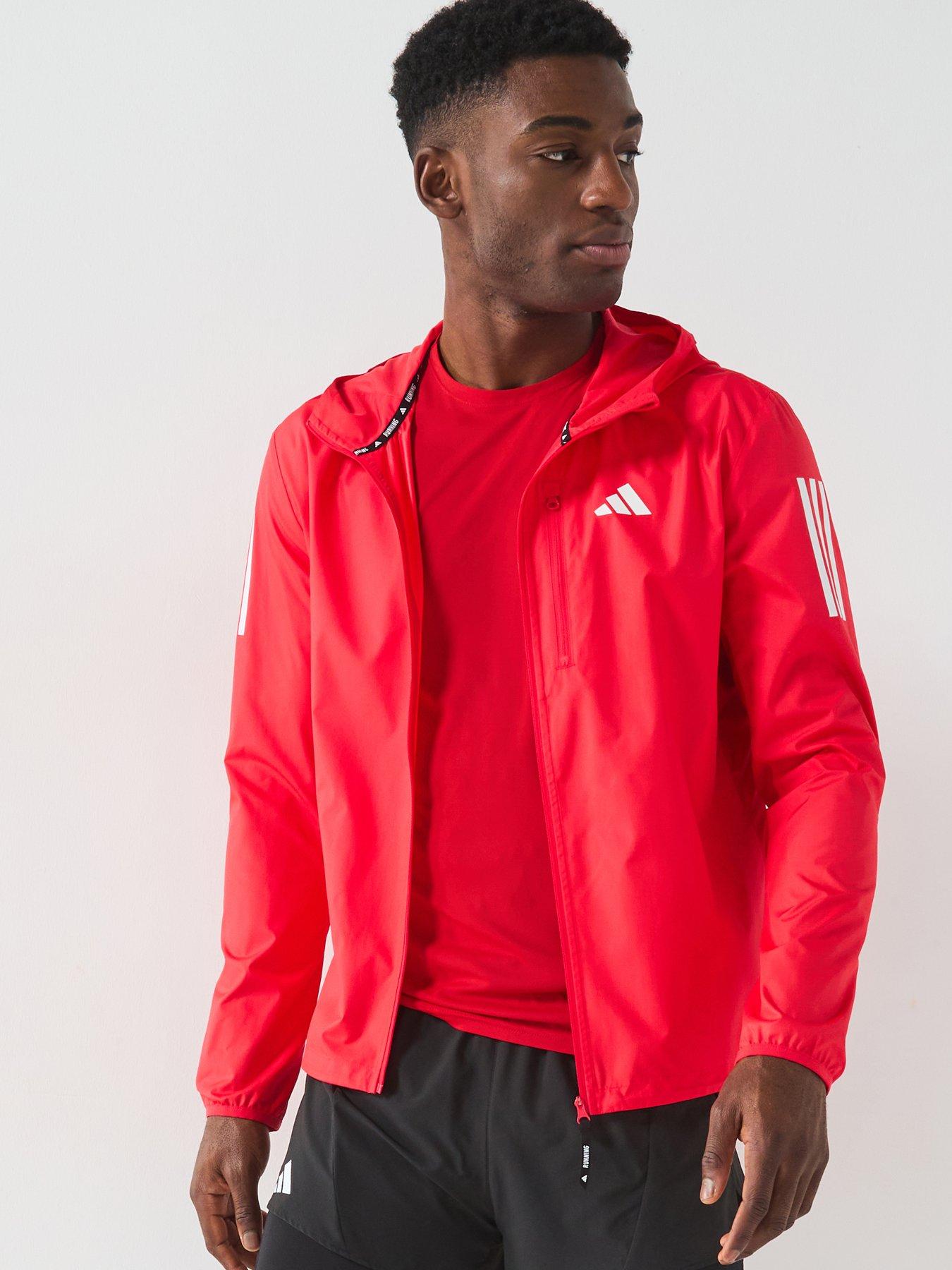 Image 1 of 6 of adidas Mens Running Own The Run Jacket - Pure Ruby