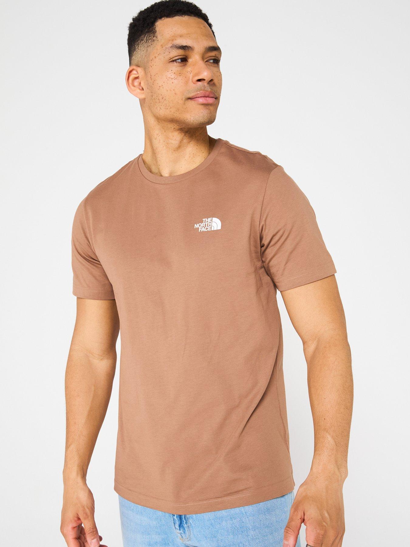 Image 1 of 4 of THE NORTH FACE Men's Short Sleeve Simple Dome Tee - Brown