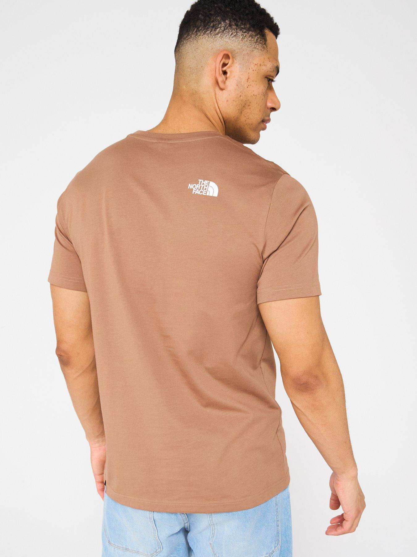 Image 2 of 4 of THE NORTH FACE Men's Short Sleeve Simple Dome Tee - Brown