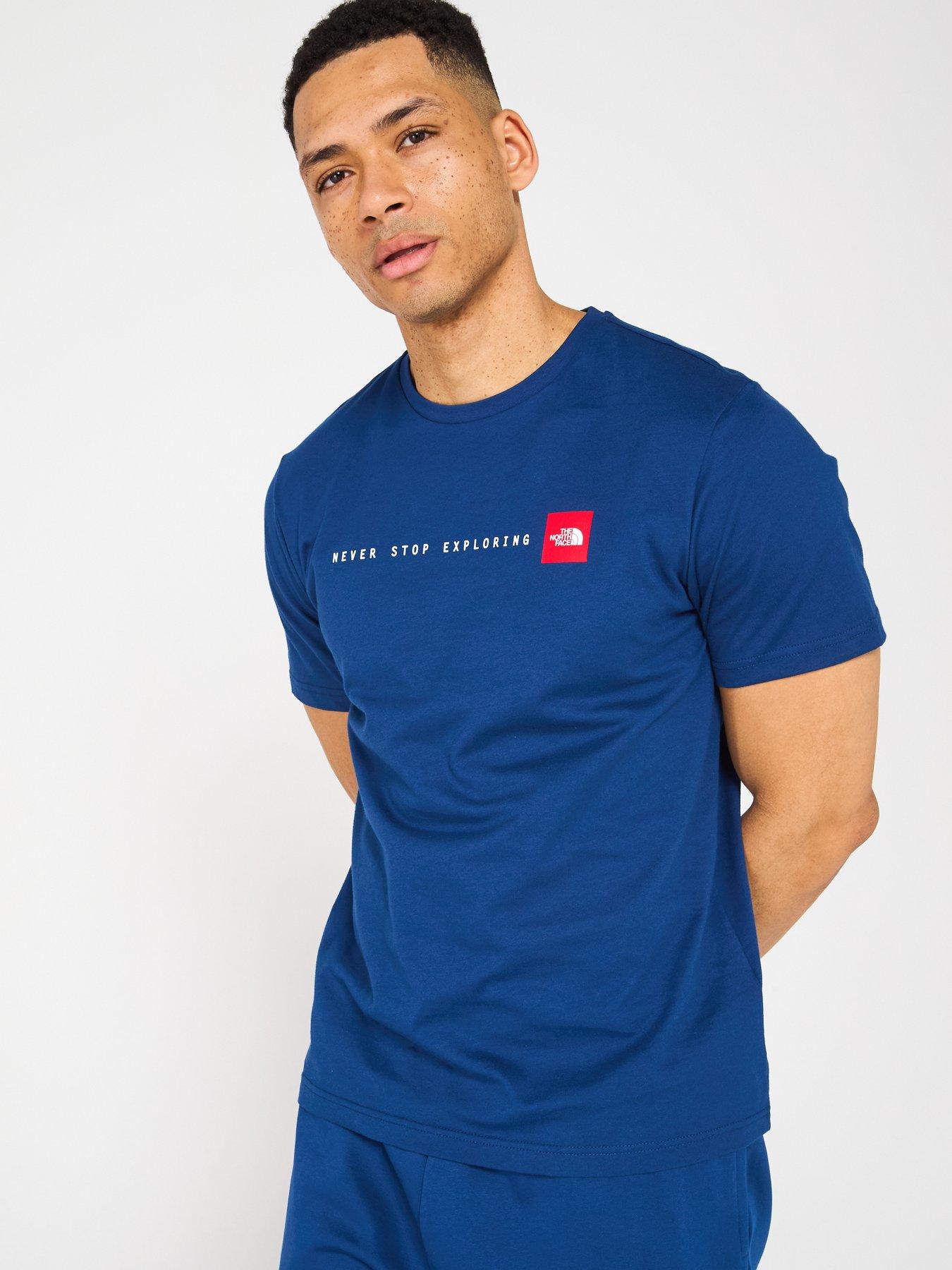 Image of THE NORTH FACE Men's Short Sleeve Never Stop Exploring Tee - Navy
