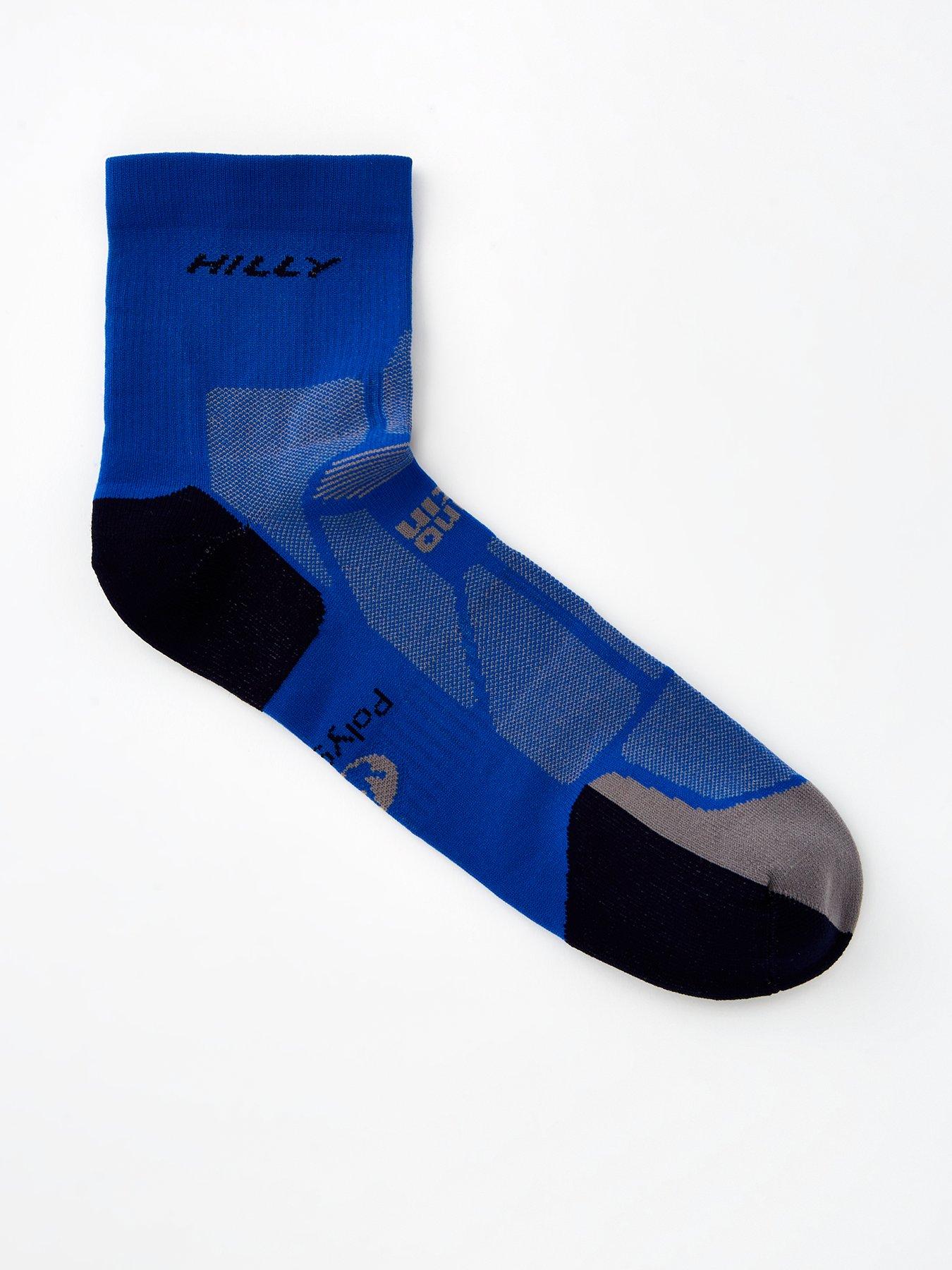 Image 1 of 3 of Hilly Marathon Fresh Anklet Min Running Sock - Blue