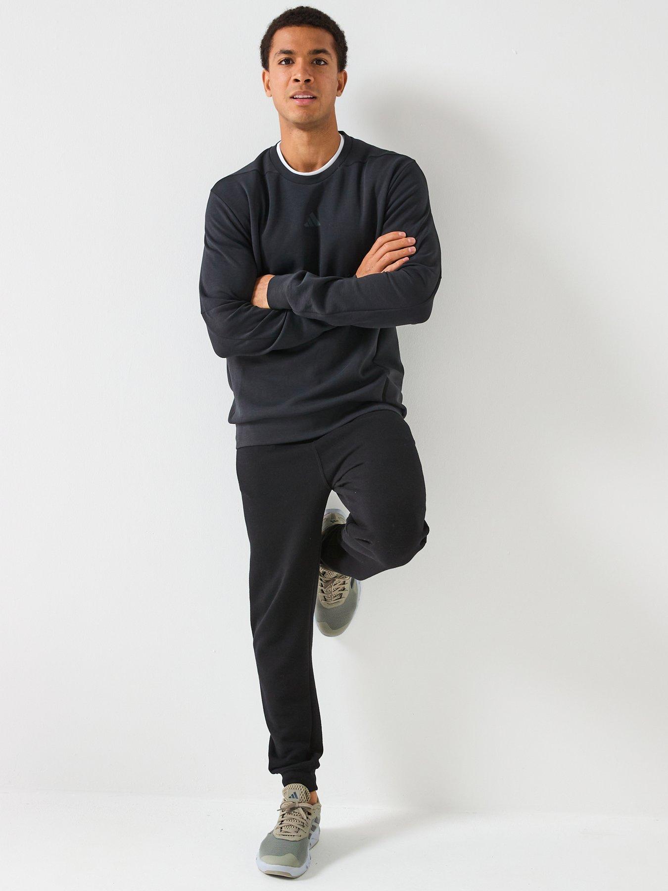 Image 3 of 6 of adidas Mens Training D4T Crew Sweatshirt - Black