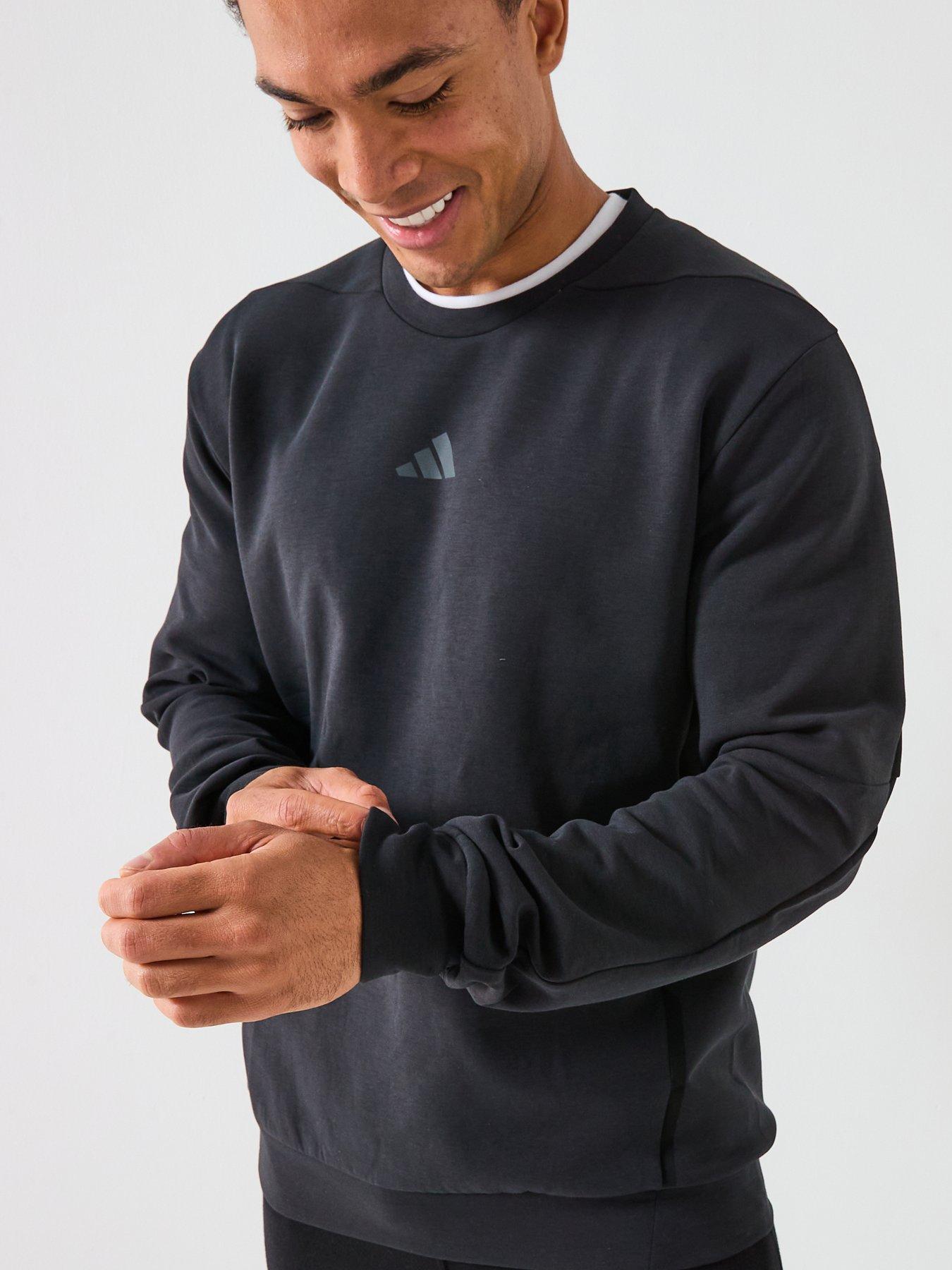 Image 6 of 6 of adidas Mens Training D4T Crew Sweatshirt - Black