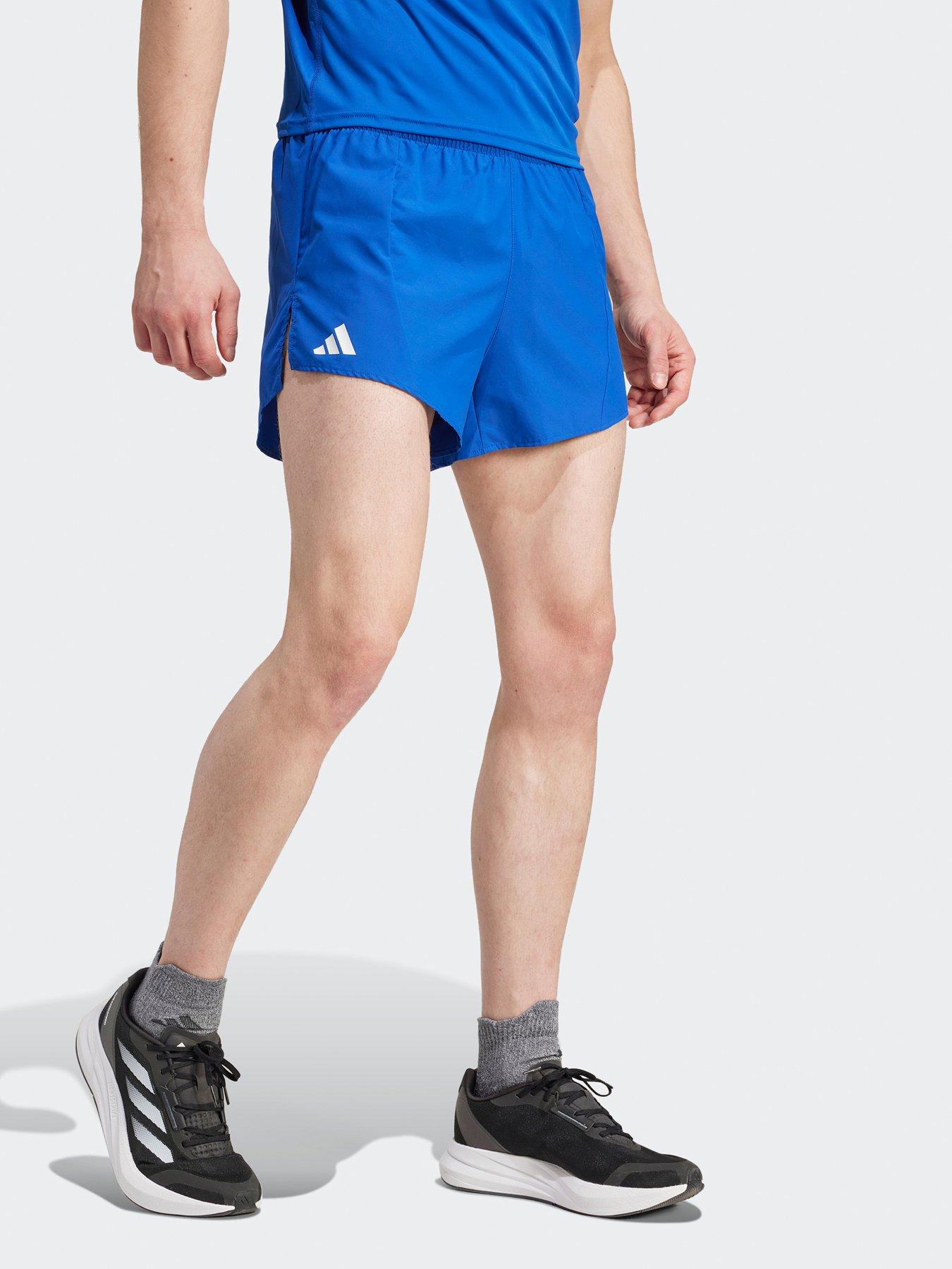 adidas-mens-running-adizero-shorts-blue