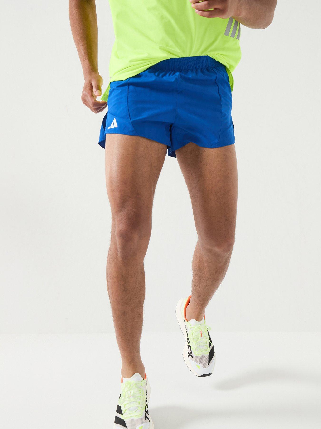 adidas Mens Running Adizero Shorts - Blue