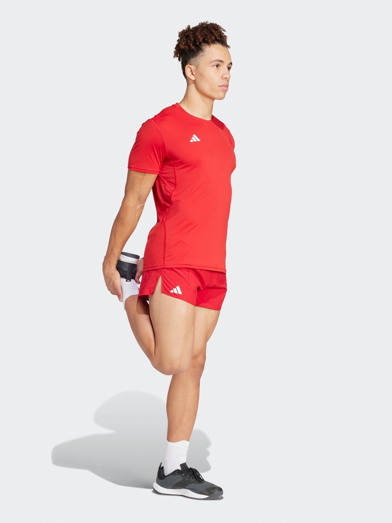 adidas-mens-running-adizero-shorts-redback