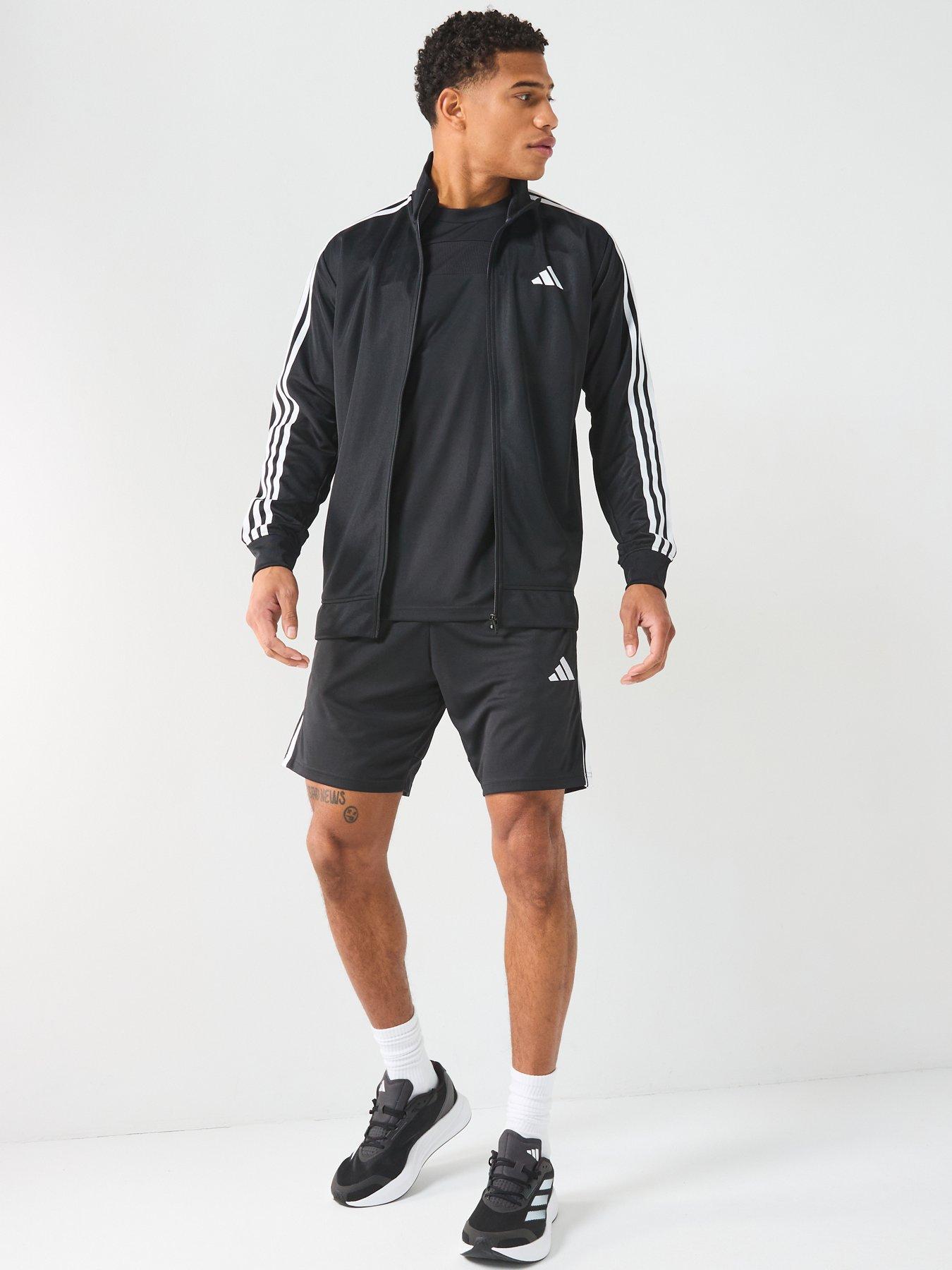 Image 3 of 6 of adidas Mens Train Essentials 3 Stripe Tracksuit&nbsp;Top - Black