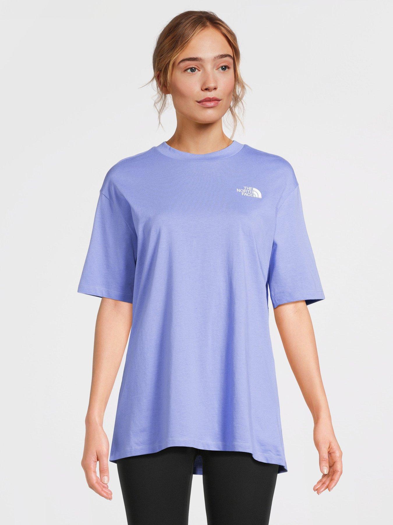 THE NORTH FACE Women's Short Sleeve Essential Oversized Tee - Medium Blue