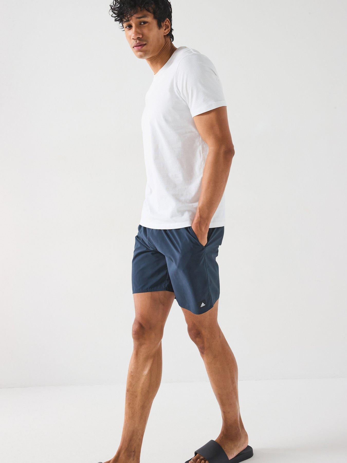 adidas-mens-solid-clx-swim-shortsoutfit