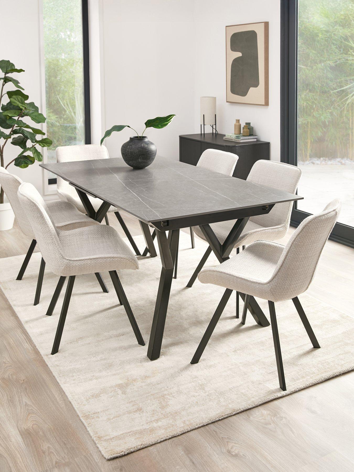 the-very-collection-corbin-160-200cm-extending-dining-table-6-arabella-dining-chairs