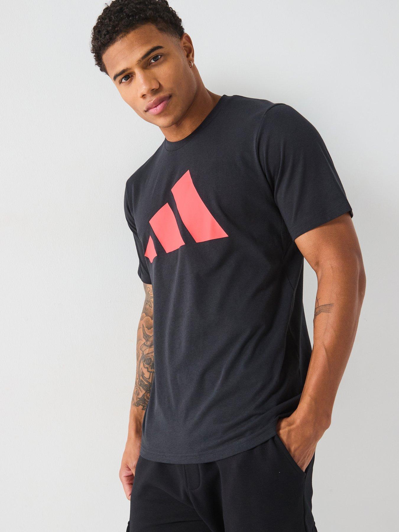 adidas Mens Train Essentials Logo T-Shirt - Black