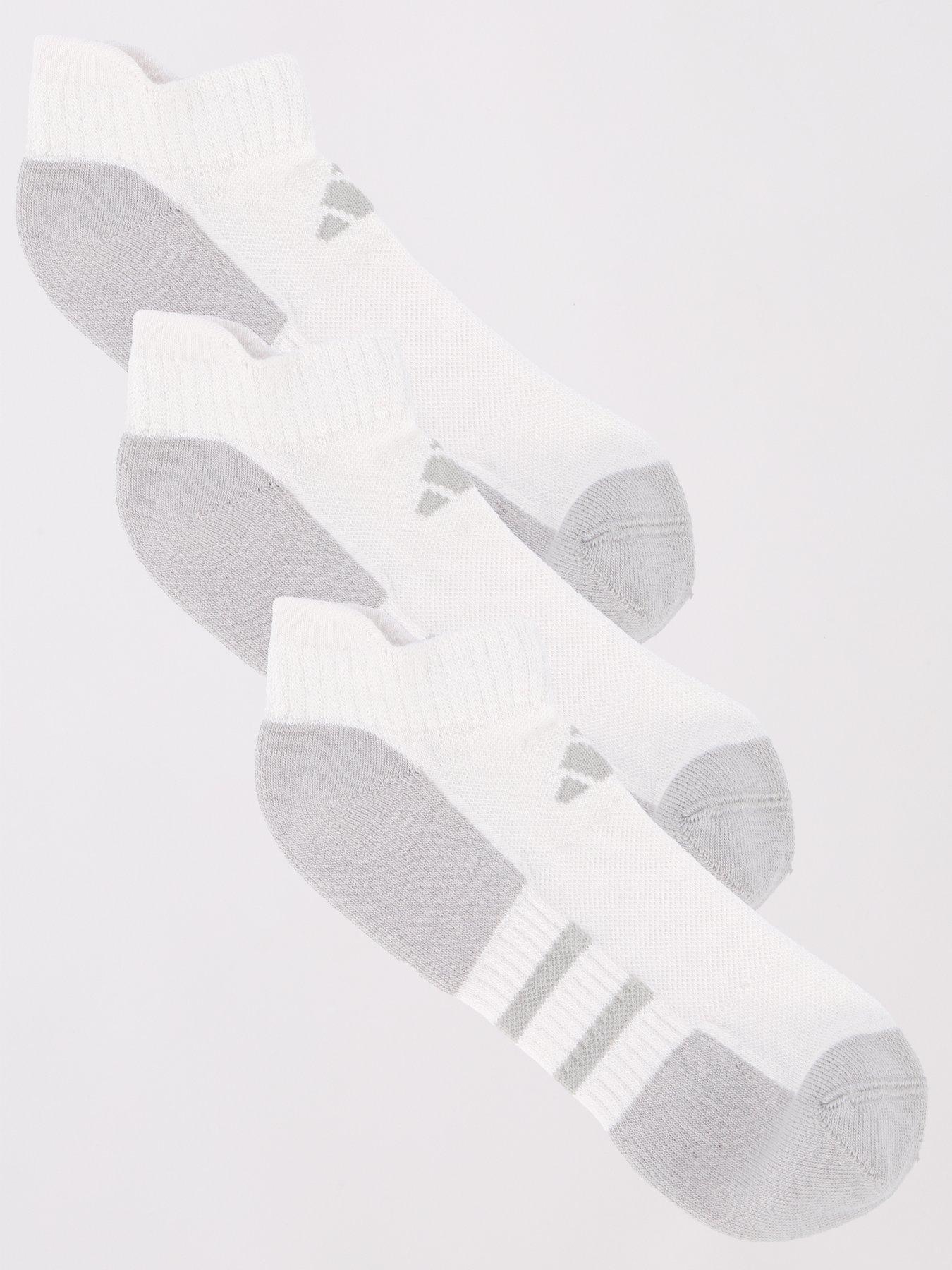 Image 1 of 4 of adidas Unisex Training Essential Low Socks 3 Pack - White/Grey Two
