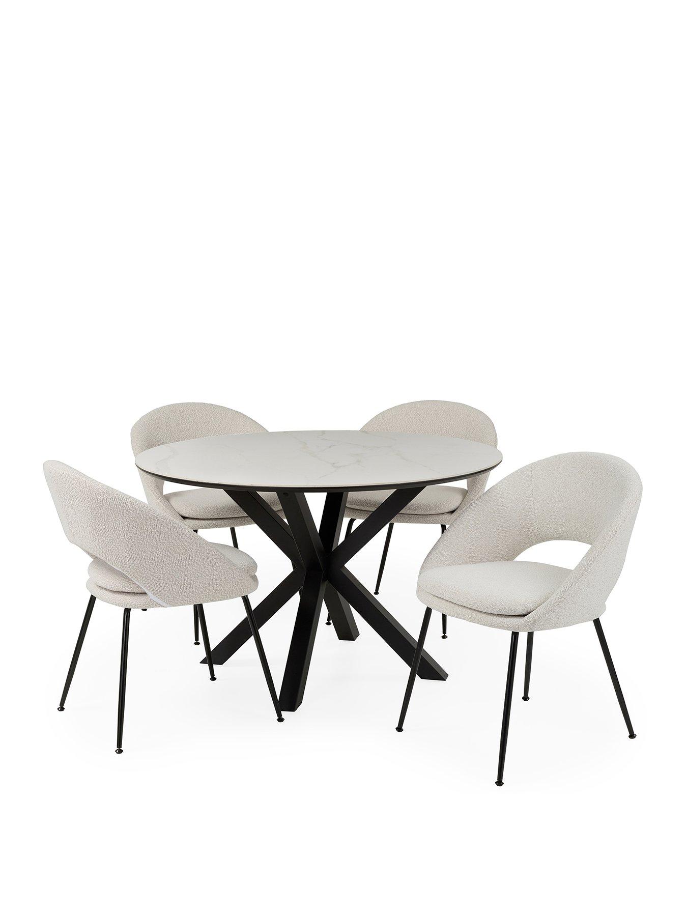 very-home-arabella-round-dining-table-4-aurelia-boucle-dining-chairsstillFront