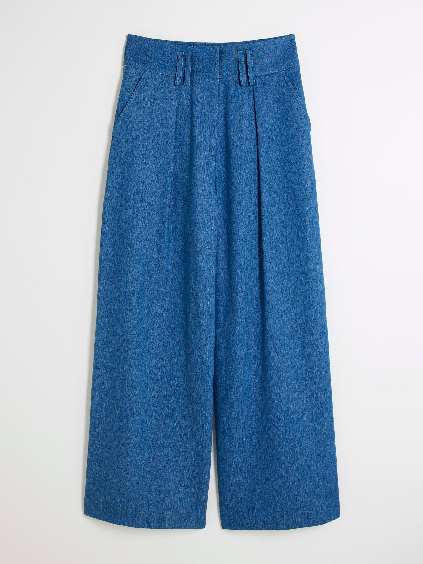 river-island-high-waisted-wide-leg-trouser-blueoutfit