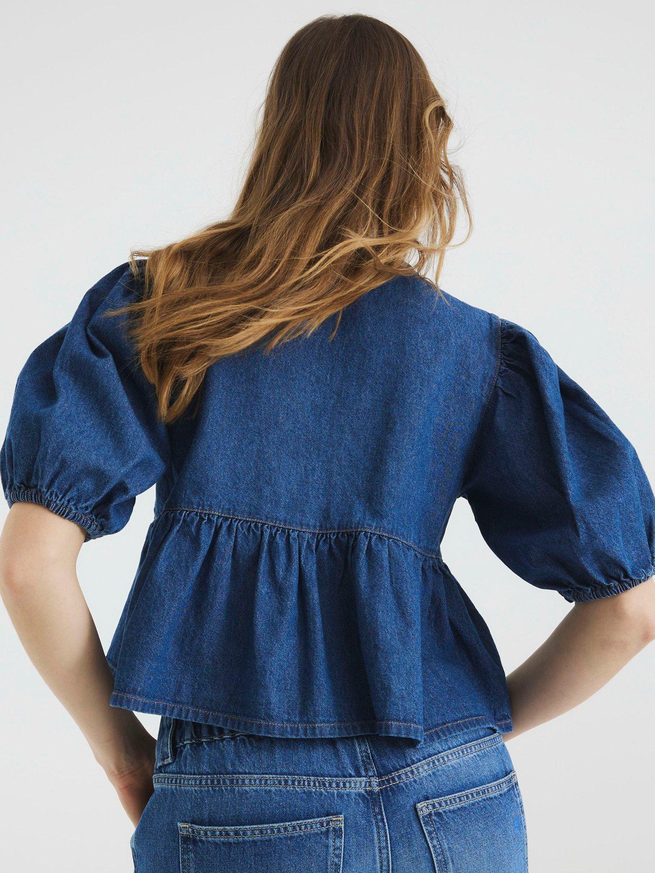 river-island-puff-sleeve-shirt-denimstillFront