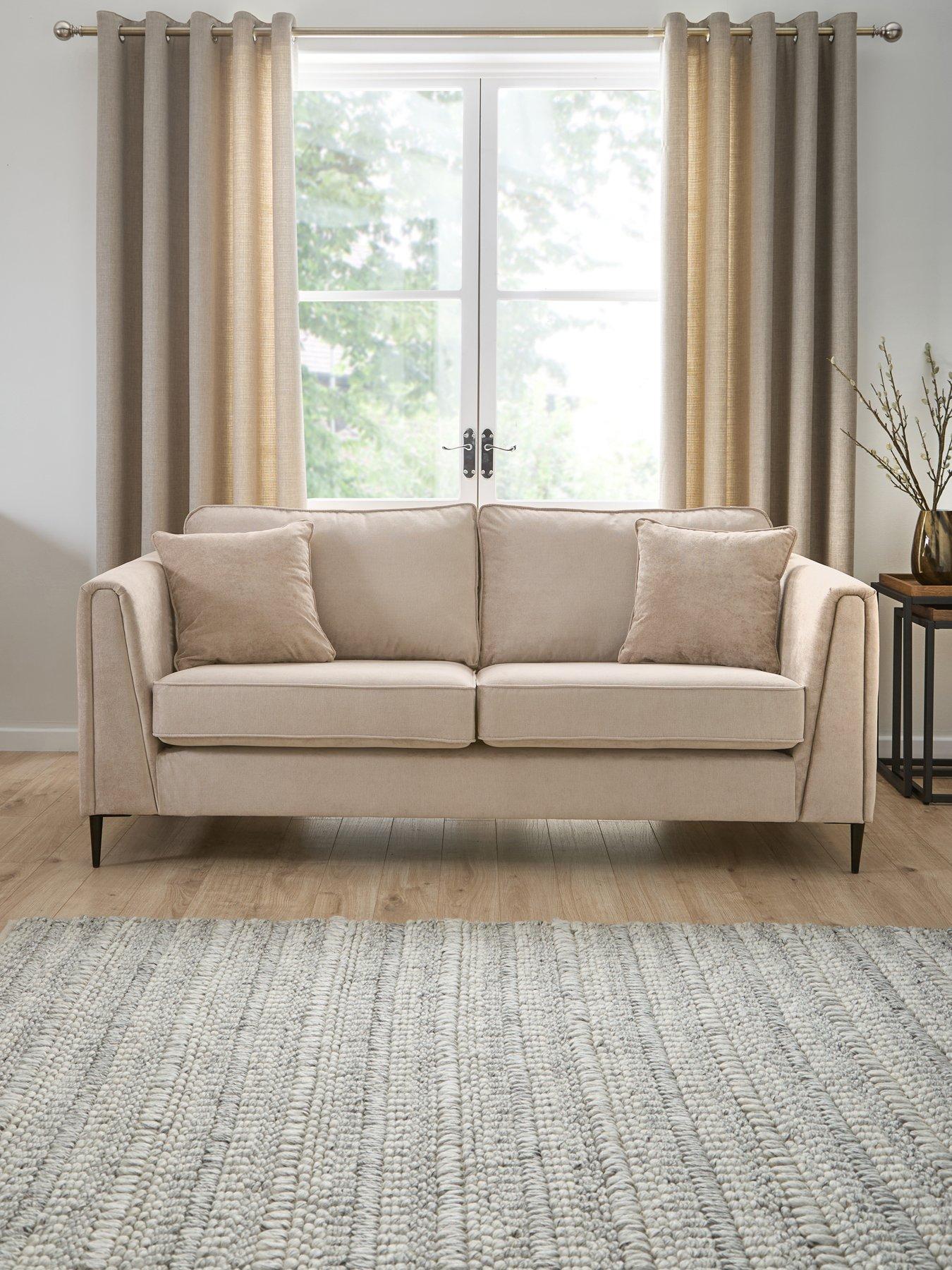 The Very Collection Messina 3 Seater Standard Back Fabric Sofa - FSC® Certified