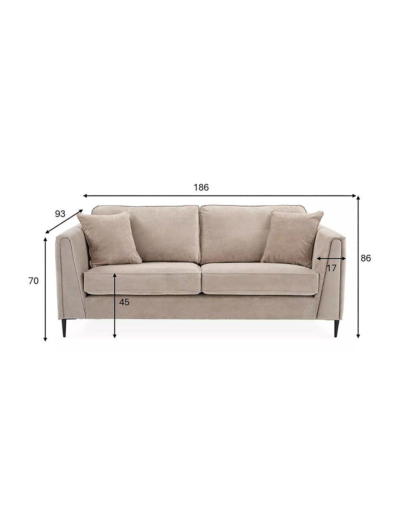 Image 7 of 7 of The Very Collection Messina 3 Seater Standard Back Fabric Sofa&nbsp;- FSC&reg; Certified