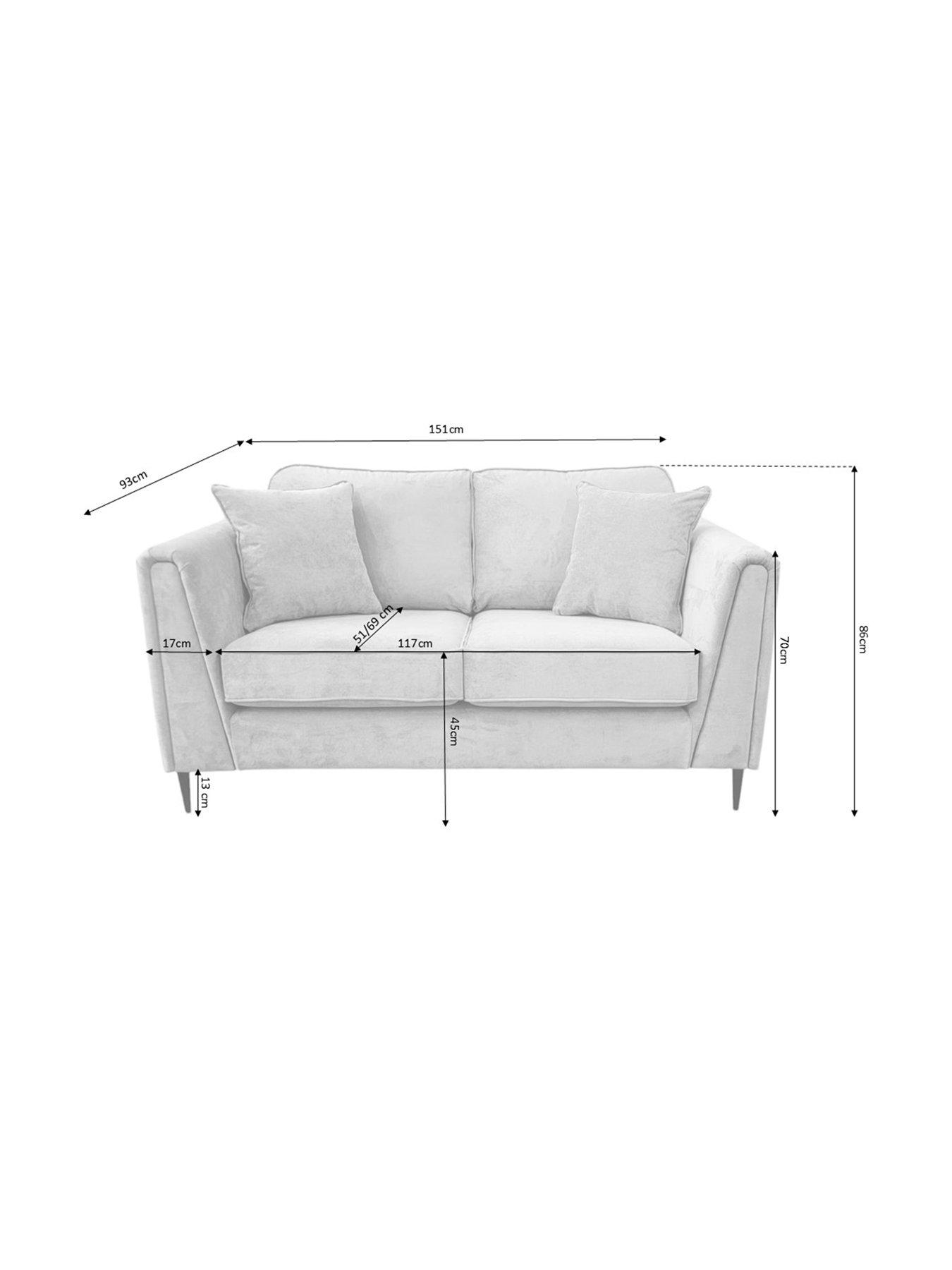 Image 7 of 7 of The Very Collection Messina 2 Seater Standard Back Fabric Sofa&nbsp;- FSC&reg; Certified